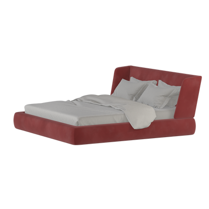 Valentina bed in Boucle Velvet Fabric