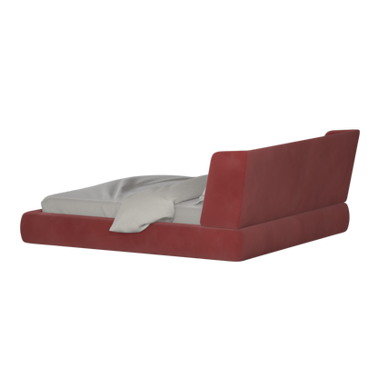 Valentina bed in Boucle Velvet Fabric