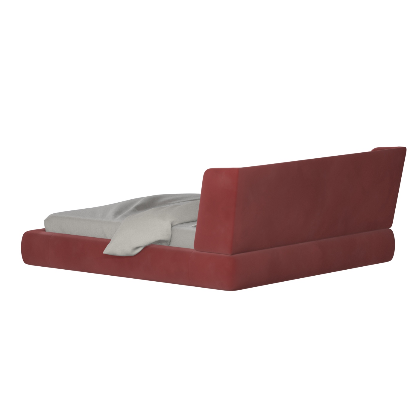 Valentina bed in Boucle Velvet Fabric