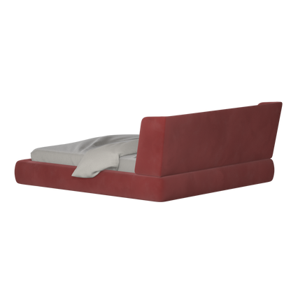 Valentina bed in Boucle Velvet Fabric