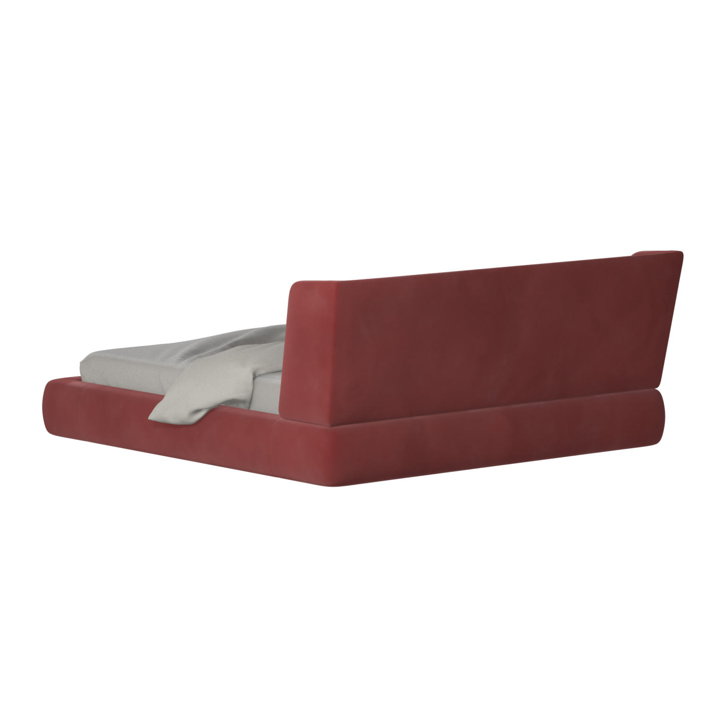 Valentina bed in Boucle Velvet Fabric