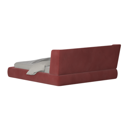 Valentina bed in Boucle Velvet Fabric