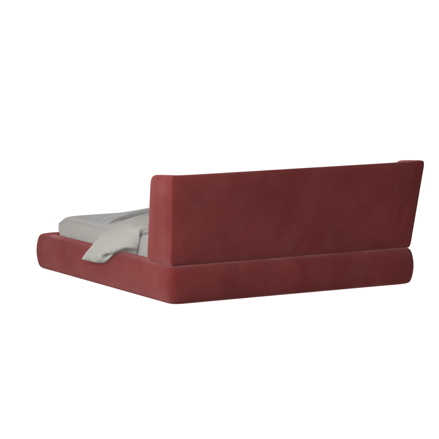 Valentina bed in Boucle Velvet Fabric