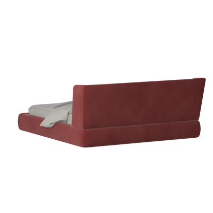 Valentina bed in Boucle Velvet Fabric