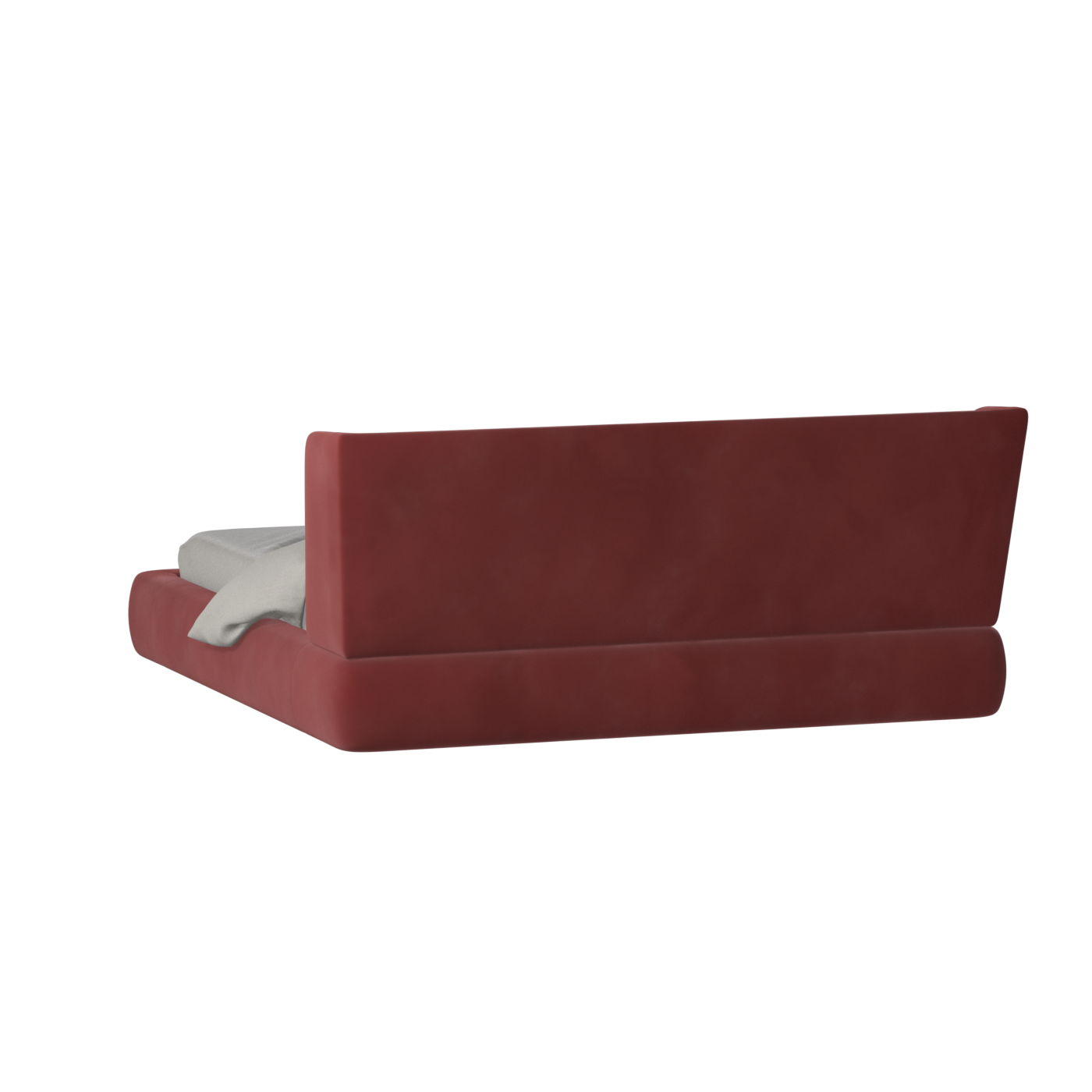 Valentina bed in Boucle Velvet Fabric