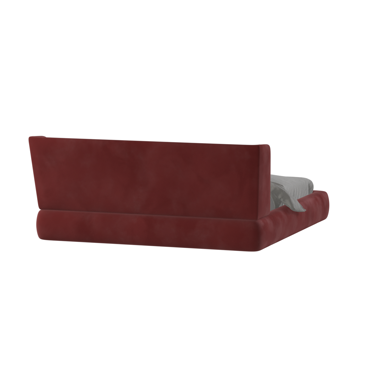 Valentina bed in Boucle Velvet Fabric
