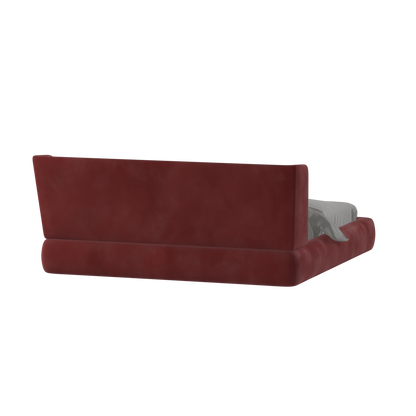 Valentina bed in Boucle Velvet Fabric