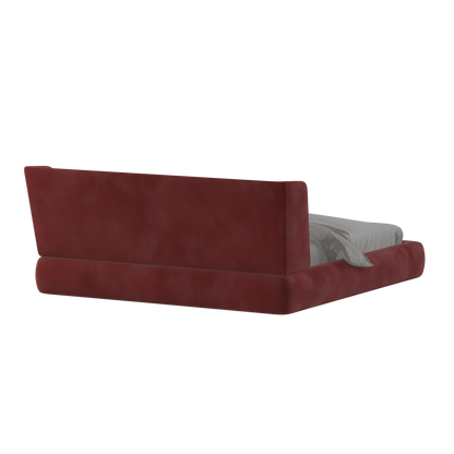 Valentina bed in Boucle Velvet Fabric