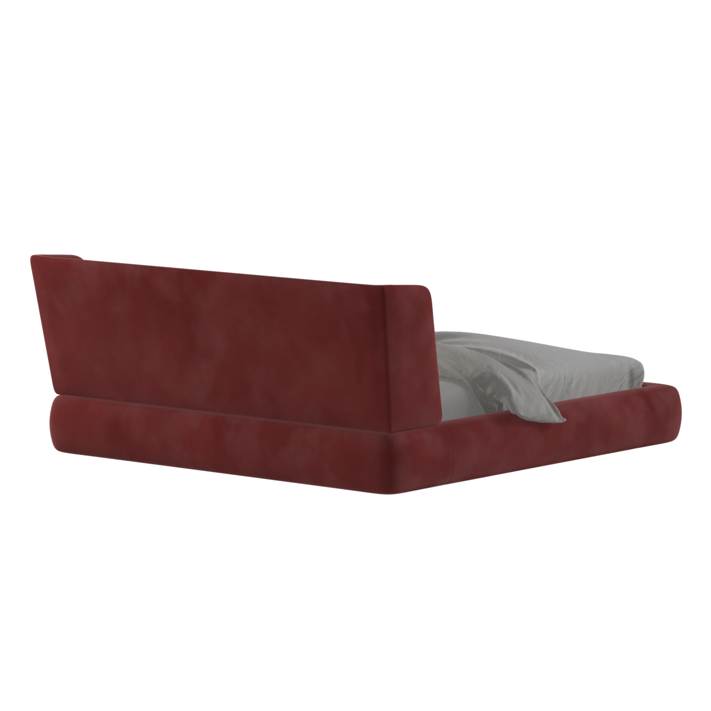 Valentina bed in Boucle Velvet Fabric
