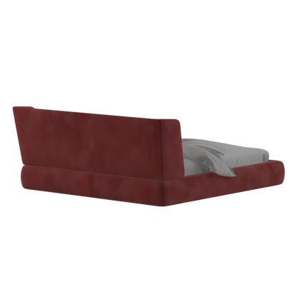 Valentina bed in Boucle Velvet Fabric