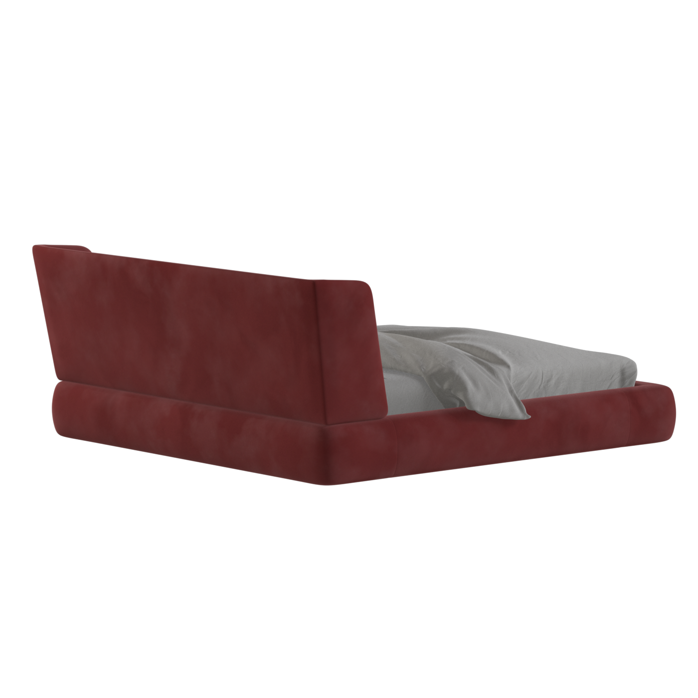 Valentina bed in Boucle Velvet Fabric