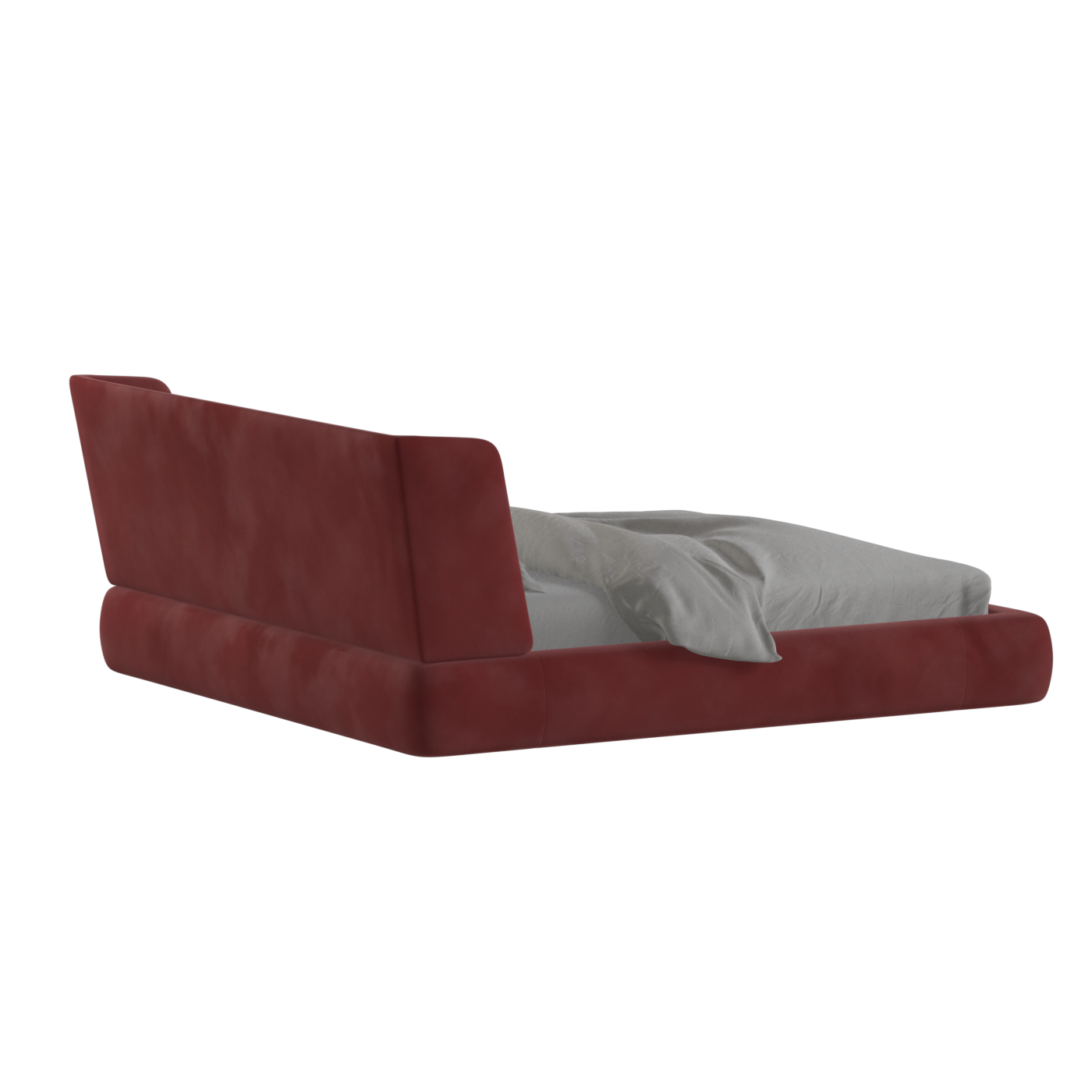 Valentina bed in Boucle Velvet Fabric