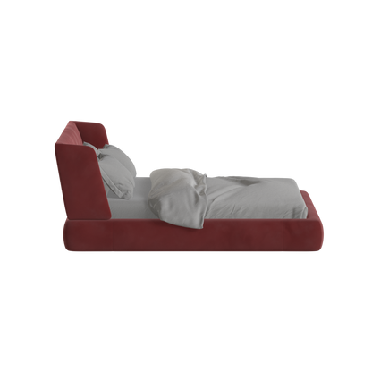 Valentina bed in Boucle Velvet Fabric