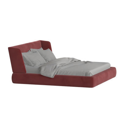 Valentina bed in Boucle Velvet Fabric
