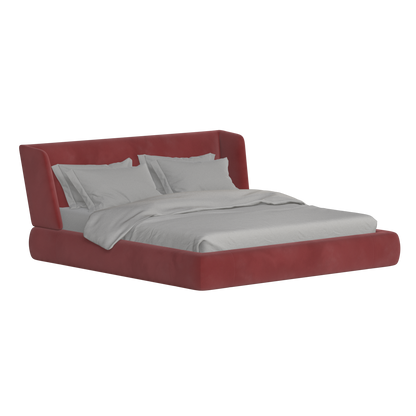 Valentina bed in Boucle Velvet Fabric