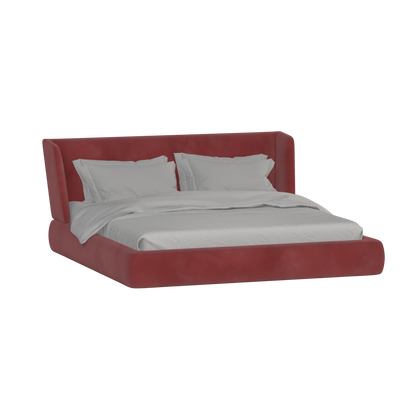 Valentina bed in Boucle Velvet Fabric