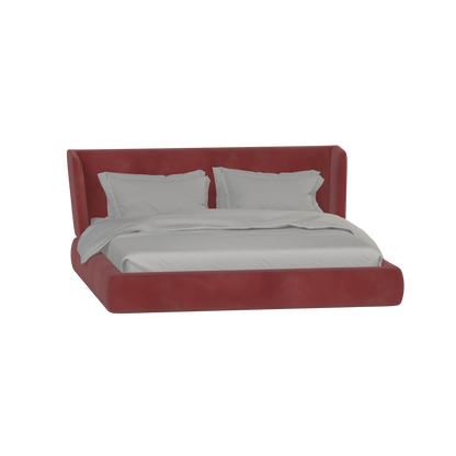 Valentina bed in Boucle Velvet Fabric