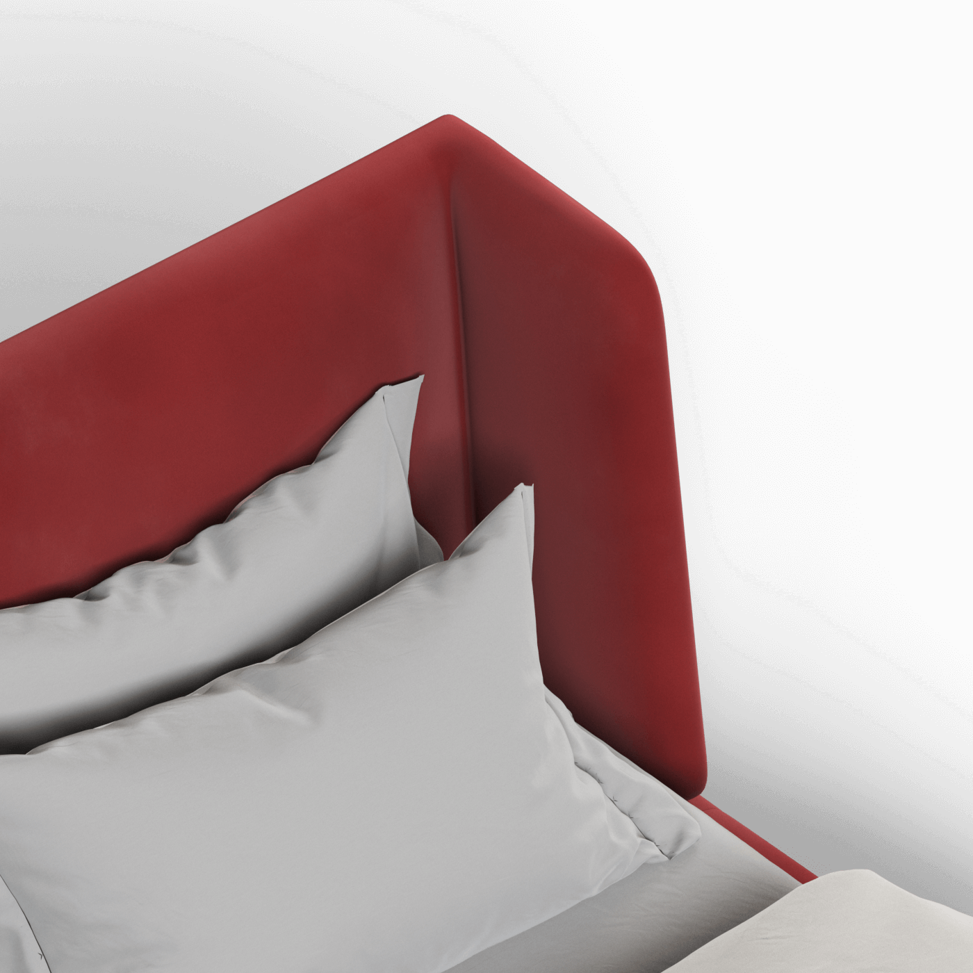 Valentina bed in Boucle Velvet Fabric