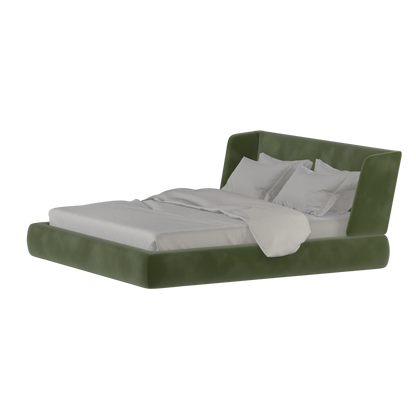 Valentina bed in Boucle Velvet Fabric