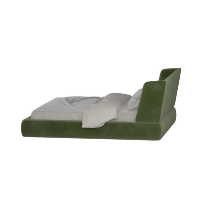 Valentina bed in Boucle Velvet Fabric