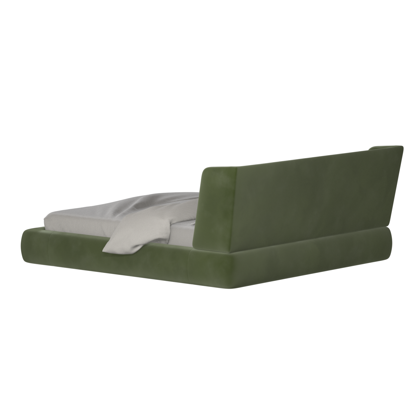 Valentina bed in Boucle Velvet Fabric