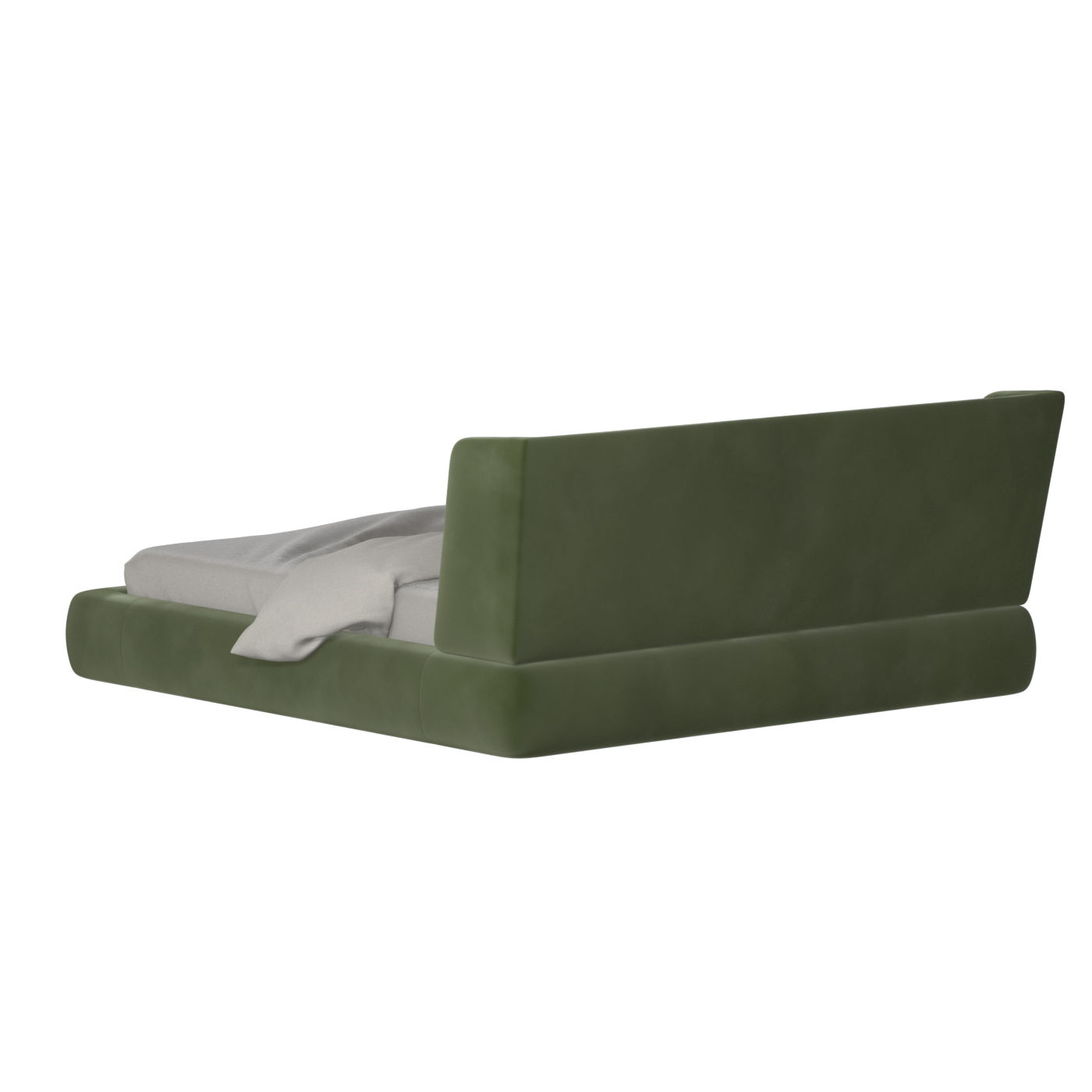 Valentina bed in Boucle Velvet Fabric