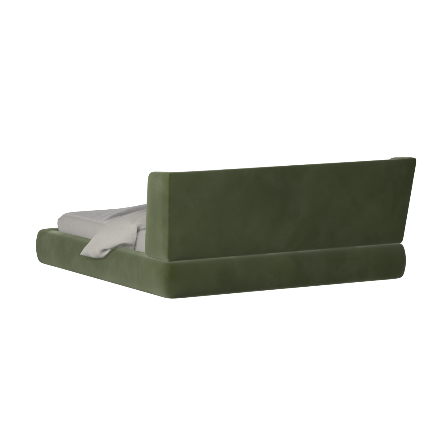 Valentina bed in Boucle Velvet Fabric