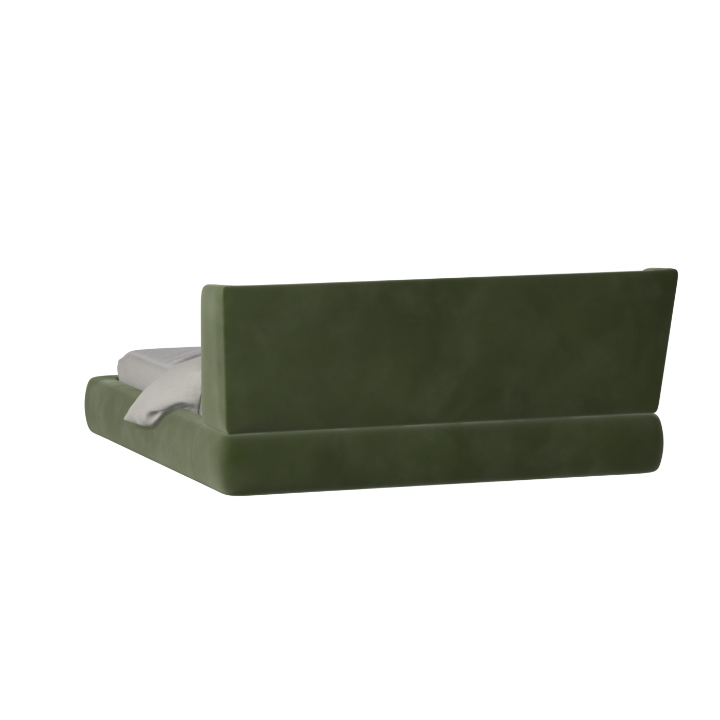 Valentina bed in Boucle Velvet Fabric