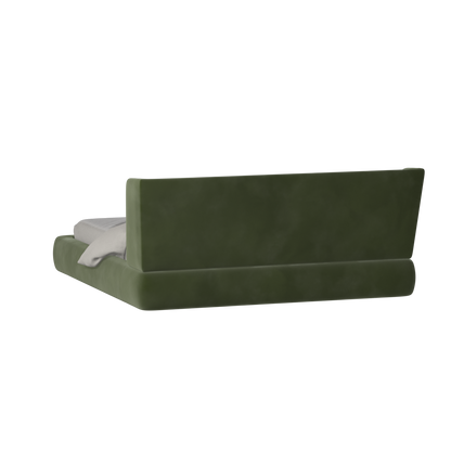 Valentina bed in Boucle Velvet Fabric