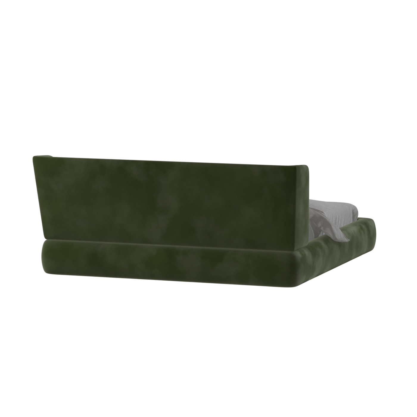 Valentina bed in Boucle Velvet Fabric