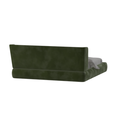 Valentina bed in Boucle Velvet Fabric