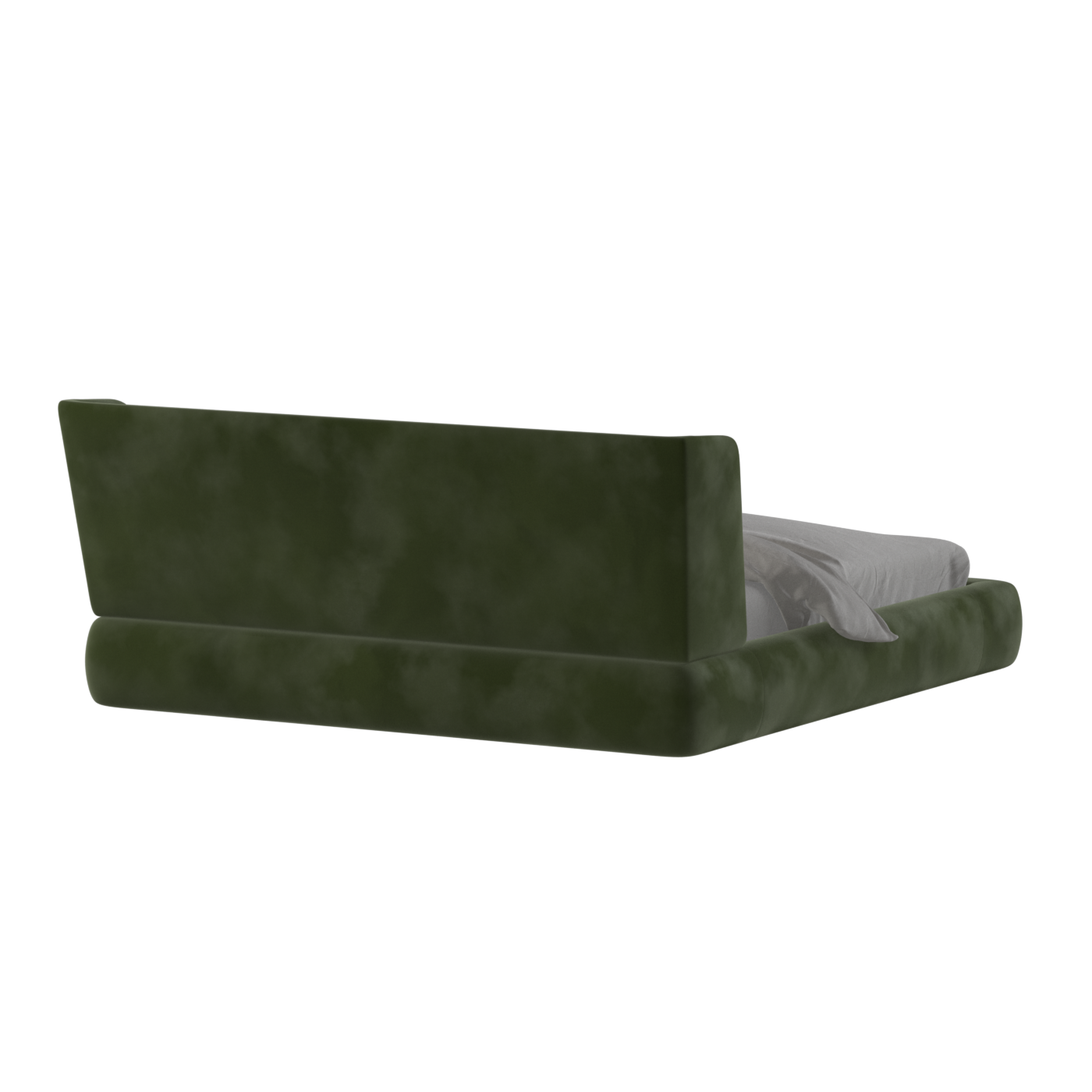 Valentina bed in Boucle Velvet Fabric
