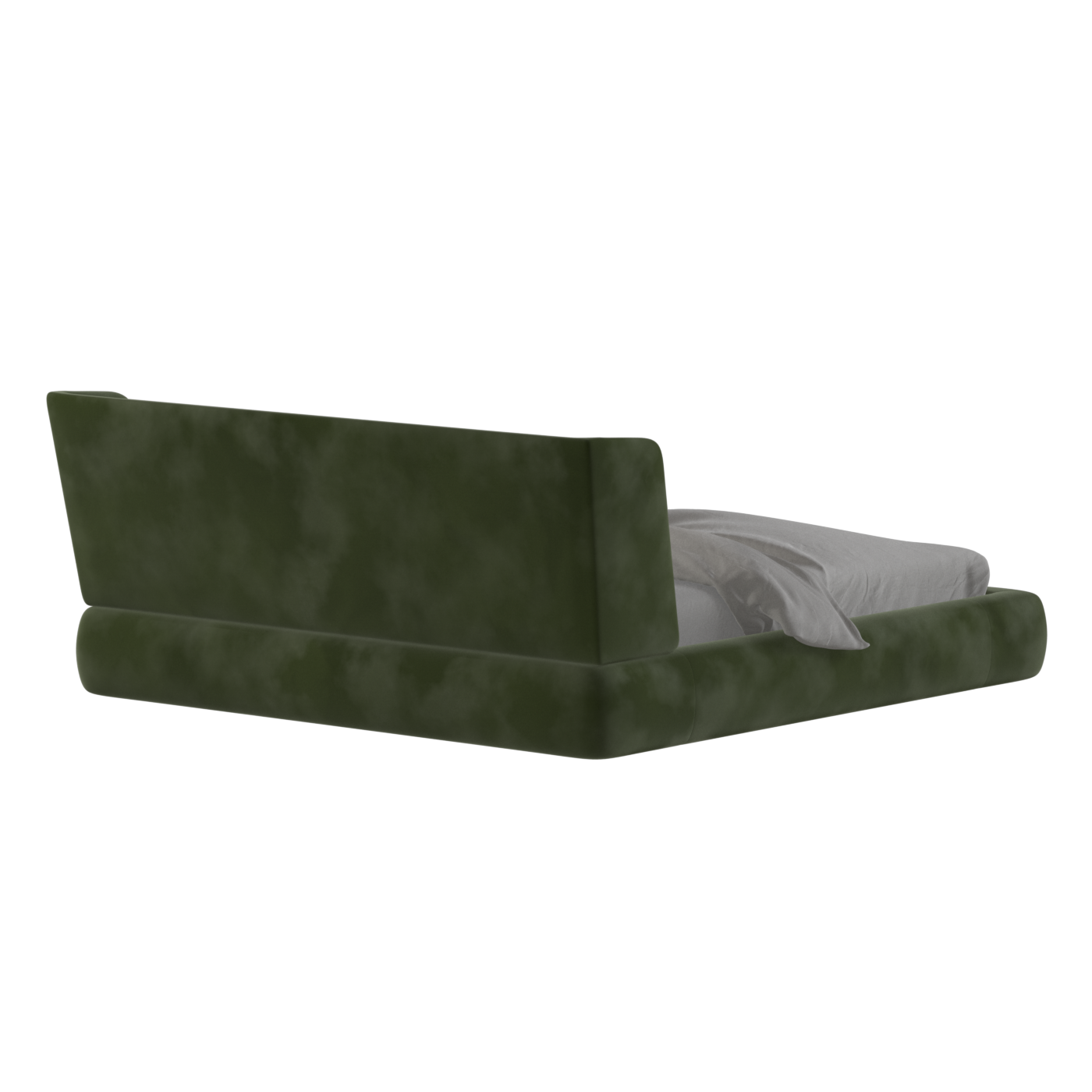 Valentina bed in Boucle Velvet Fabric