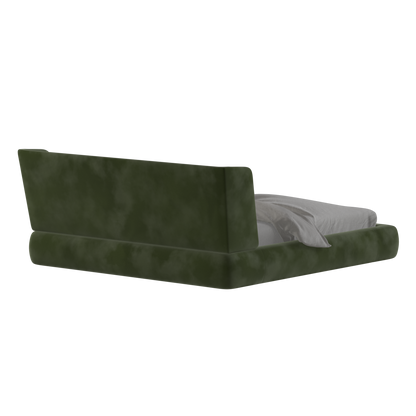 Valentina bed in Boucle Velvet Fabric