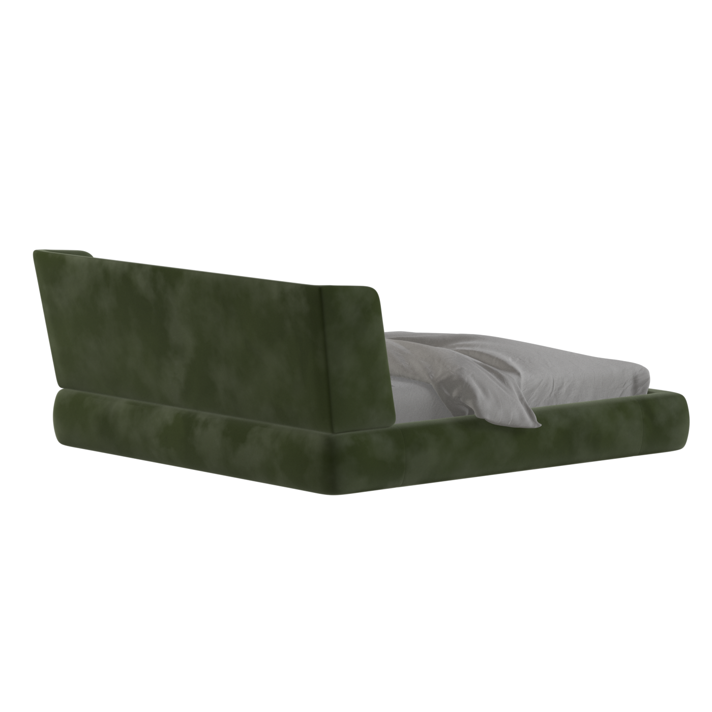 Valentina bed in Boucle Velvet Fabric