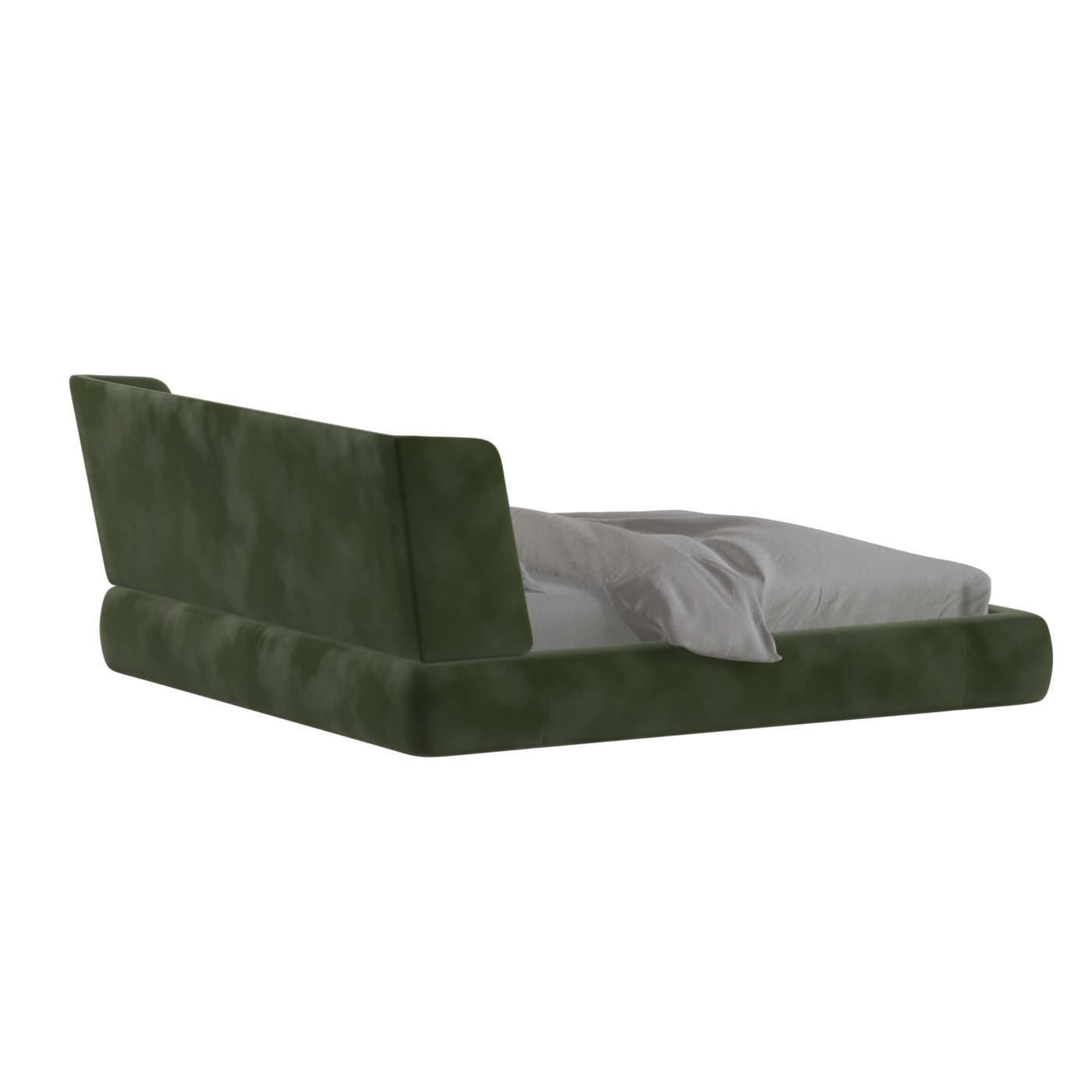 Valentina bed in Boucle Velvet Fabric
