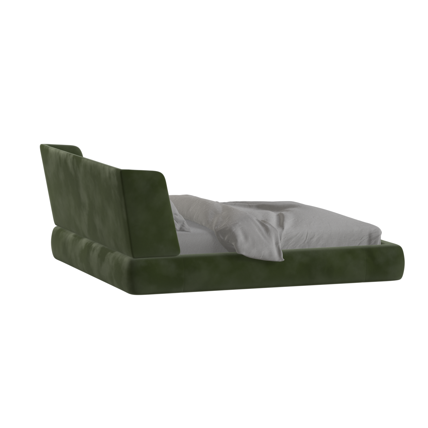 Valentina bed in Boucle Velvet Fabric