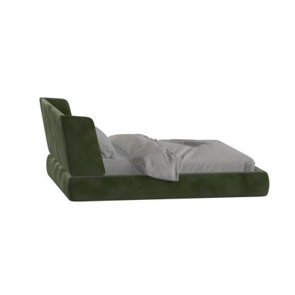 Valentina bed in Boucle Velvet Fabric