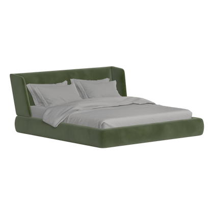 Valentina bed in Boucle Velvet Fabric