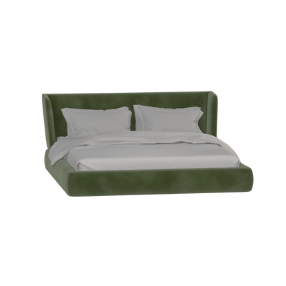 Valentina bed in Boucle Velvet Fabric